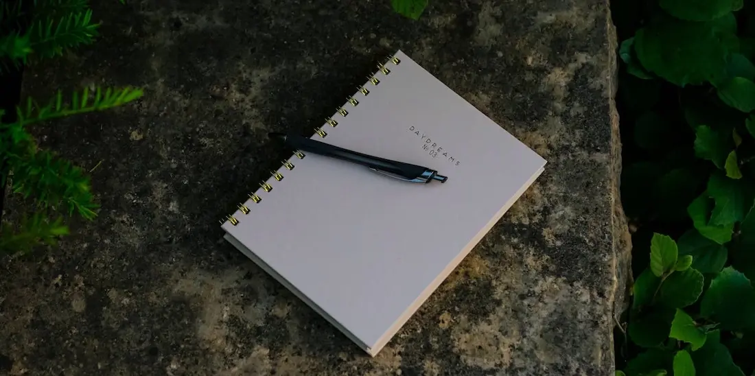 Notebook used to keep a dream journal